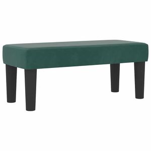 vidaXL Cama Box com colchão Verde Escuro 80 x 200 cm Veludo