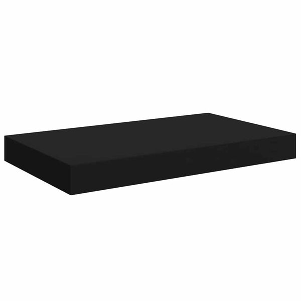 vidaXL Prateleira de parede suspensa 40x23x3,8 cm MDF preto