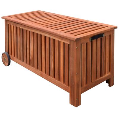 vidaXL Caixa de arrumação para jardim 118x52x58 cm madeira