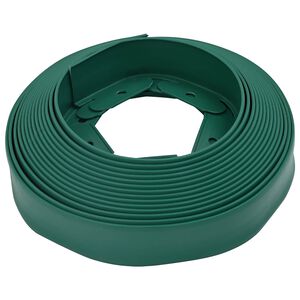 vidaXL Delimitadores de relvado Verde 3000 x 4 x 5 cm Pl&aacute;stico
