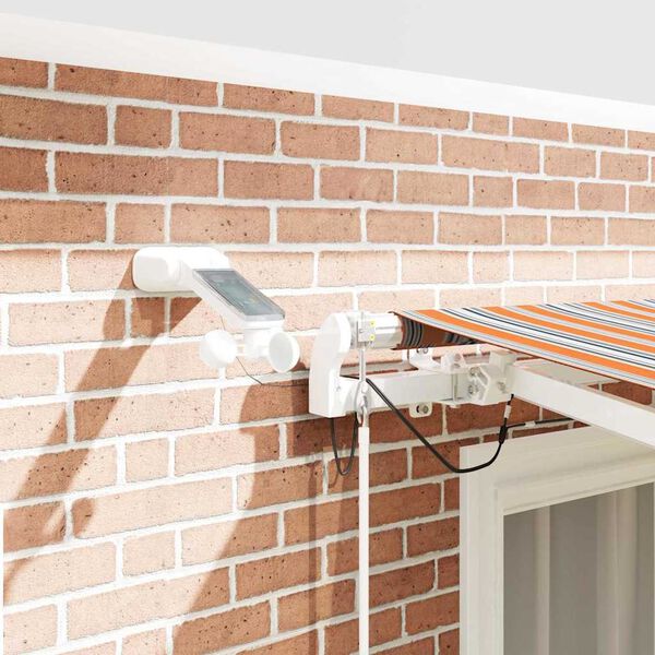 vidaXL Toldo Retr&aacute;til Multicolor 300 x 250 cm Poli&eacute;ster e Metal