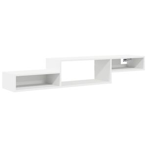 vidaXL Arm&aacute;rio de TV Montado na Parede Montagem na parede Branco