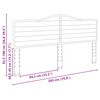 vidaXL Cabeceira Branco Brilhante 200 cm Madeira processada