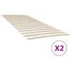 vidaXL Substitui&ccedil;&atilde;o de ripas de cama com 34 ripas, 2 pe&ccedil;as, 100x200 cm