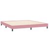 vidaXL Cama com molas/colch&otilde;es 180x220 cm veludo rosa