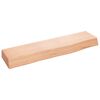 vidaXL Prateleira de parede 40x10x4 cm carvalho tratado castanho-claro