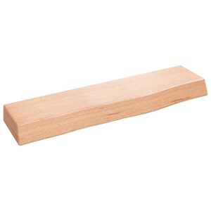 vidaXL Prateleira de parede 40x10x4 cm carvalho tratado castanho-claro