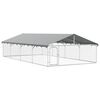 vidaXL Canil de exterior com telhado 600x300x150 cm