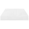 vidaXL Prateleira de parede suspensa 40x23x3,8 cm MDF branco