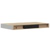 vidaXL Prateleiras de parede 2 pcs 40x23,5x3,8 cm MDF carvalho e branco