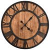 vidaXL Rel&oacute;gio de parede c/ movimento quartzo madeira e metal 60cm XXL