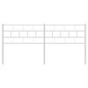vidaXL Cabeceira de substitui&ccedil;&atilde;o 180 cm metal branco