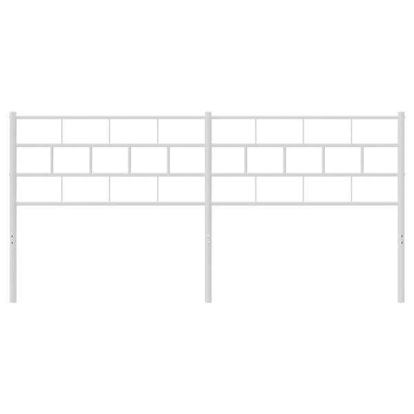 vidaXL Cabeceira de substitui&ccedil;&atilde;o 180 cm metal branco