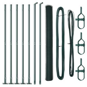 vidaXL Poste de Cerca Verde