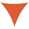 vidaXL Para-sol estilo vela triangular 160 g/m&sup2; 5x5x5 m PEAD laranja