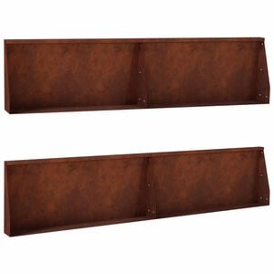 vidaXL Muro de Conten&ccedil;&atilde;o 4 unid. 100 x 12 x 30 cm A&ccedil;o Corten