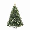 vidaXL &Aacute;rvore de Natal Artificial com 150 LEDs Verde 150 cm PE e PVC