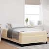 vidaXL Cama Box Creme 120 x 190 cm tecido