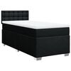 vidaXL Cama com molas/colch&atilde;o 80x200 cm tecido preto