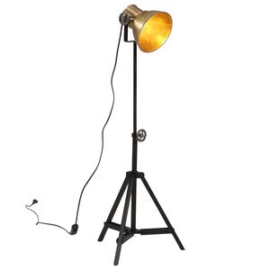 vidaXL Candeeiro de p&eacute; 25 W 35x35x65/95 cm E27 bronze antigo