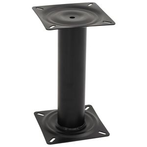 vidaXL Pedestal para assento de barco 33 cm a&ccedil;o preto