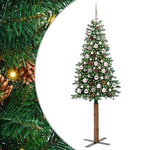 vidaXL &Aacute;rvore de Natal Slim Verde 180 cm
