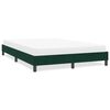 vidaXL Estrutura de cama sem colch&atilde;o 140x220 cm veludo verde-escuro