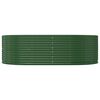 vidaXL Canteiro elevado de jardim verde 212x140x68 cm aço galvanizado