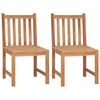 vidaXL Cadeiras de jardim 2 pcs madeira de teca maci&ccedil;a
