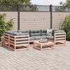 vidaXL 7 pcs conjunto sof&aacute;s jardim madeira abeto-de-douglas