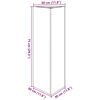 vidaXL Vaso/floreira jardim 2pcs triangular 30x26x75cm a&ccedil;o galvanizado
