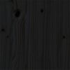 vidaXL Estrutura de cama 90x200 cm madeira maci&ccedil;a preto