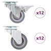 vidaXL 24 pcs rodas girat&oacute;rias 50 mm