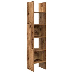 vidaXL Gabinete de Livros 5 n&iacute;veis 40 x 35 x 180 cm Madeira antiga