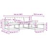 vidaXL Conjunto de Sof&aacute;s para Exterior 4 pcs Natural e Creme