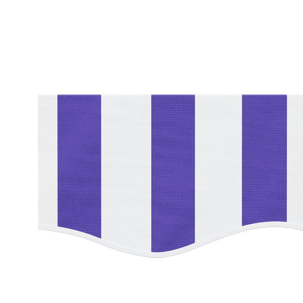 vidaXL Tecido substitui&ccedil;&atilde;o p/ sanefa de toldo 4,5 m riscas azul/branco