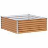 vidaXL Canteiro de jardim elevado 98 x 100 x 36 cm Aço Galvanizado