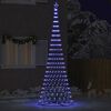 vidaXL &Aacute;rvore de Natal LED com 455 LEDs Azul 184.5 cm Metal
