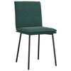vidaXL Cadeiras de jantar 2 pcs veludo verde-escuro