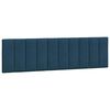 vidaXL Almofad&atilde;o de cabeceira Hanko 180 cm veludo azul