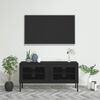 vidaXL M&oacute;vel de TV a&ccedil;o 105x35x50 cm preto