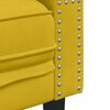 vidaXL 2 pcs conjunto de sof&aacute;s chesterfield com rolos veludo amarelo