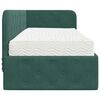 vidaXL Estrutura de Cama de Canto Verde Escuro 80 x 200 cm Veludo