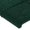 vidaXL Cabeceiras verde-escuro 160x5x78/88 cm veludo
