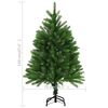 vidaXL &Aacute;rvore Natal artificial pr&eacute;-iluminada c/ bolas 120 cm verde