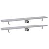 VidaXL Dreno de chuveiro linear 2pcs bolhas 1030x140 mm a&ccedil;o inoxid&aacute;vel