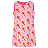 vidaXL Vestido de crian&ccedil;a rosa-choque 128