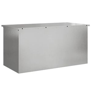 vidaXL Cofrinho de armazenamento para jardim A&ccedil;o Galvanizado 220 L