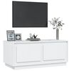 vidaXL Mesa de centro 102x50x44 cm derivados madeira branco brilhante