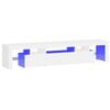 vidaXL M&oacute;vel de TV com luzes LED 200x36,5x40 cm branco